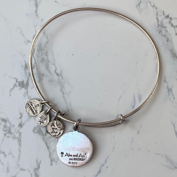 Alex and Ani Four Lead Clover Bangle - Picture 3 of 3